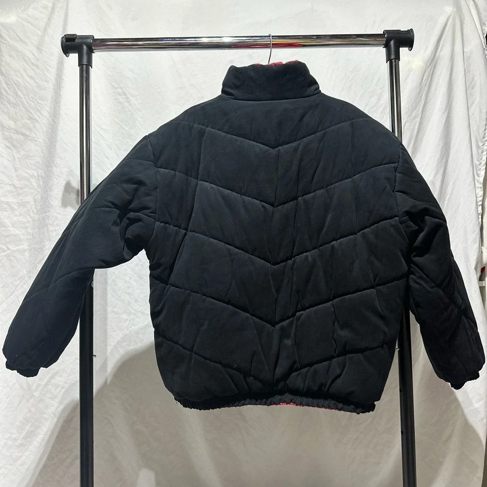 Vintage Maryland Terrapins Black Red Reversible Puffer Jacket  Like New Men's XL